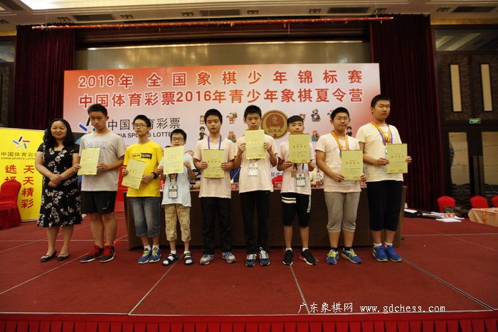 2016年全国象棋少年锦标赛男子乙组前八名 2016年全国象棋少年锦标赛男子乙组前八名