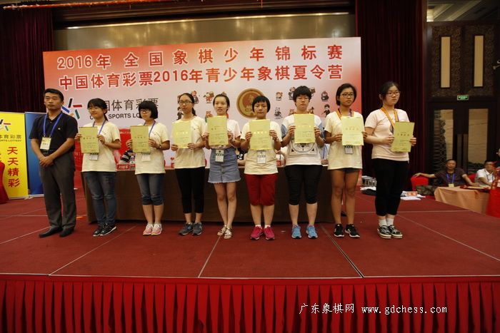 2016年全国象棋少年锦标赛女子甲组前八名 2016年全国象棋少年锦标赛女子甲组前八名